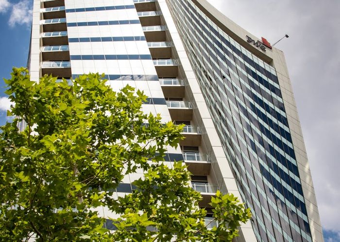 Modern office building exterior view